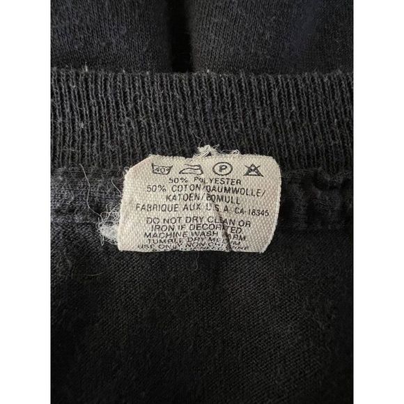 VTG Screen Stars Black Unicorn Single Stitch T Shirt Womens Sz L 80s - Picture 6 of 7